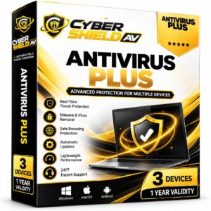 Cyber Shield Antivirus Plus (3 Devices / 1 Year)